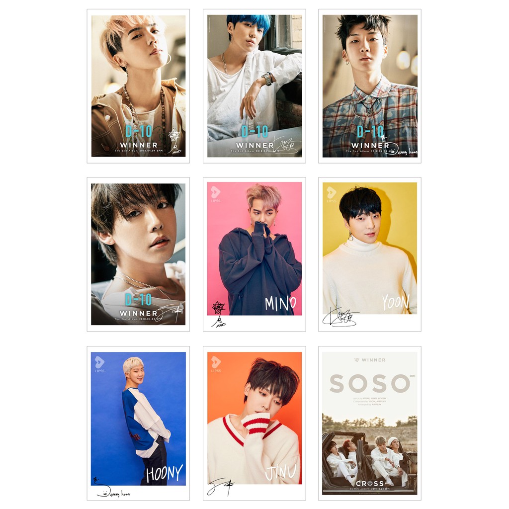 Lomo Card Ảnh WINNER ( có chữ ký thành viên) - 45 ảnh