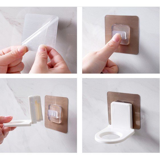 Giá treo cổ chai dầu gội, sữa tắm, nước rửa tay - Gắn tường nhà tắm, bồn rửa tiện dụng