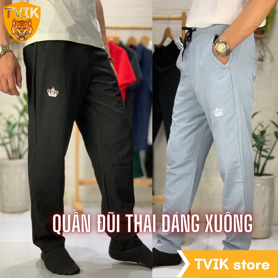 Quần đũi dài nam Tvik thể thao dáng suông cạp chun mặc nhẹ thoải mái, 3QDĐL | BigBuy360 - bigbuy360.vn