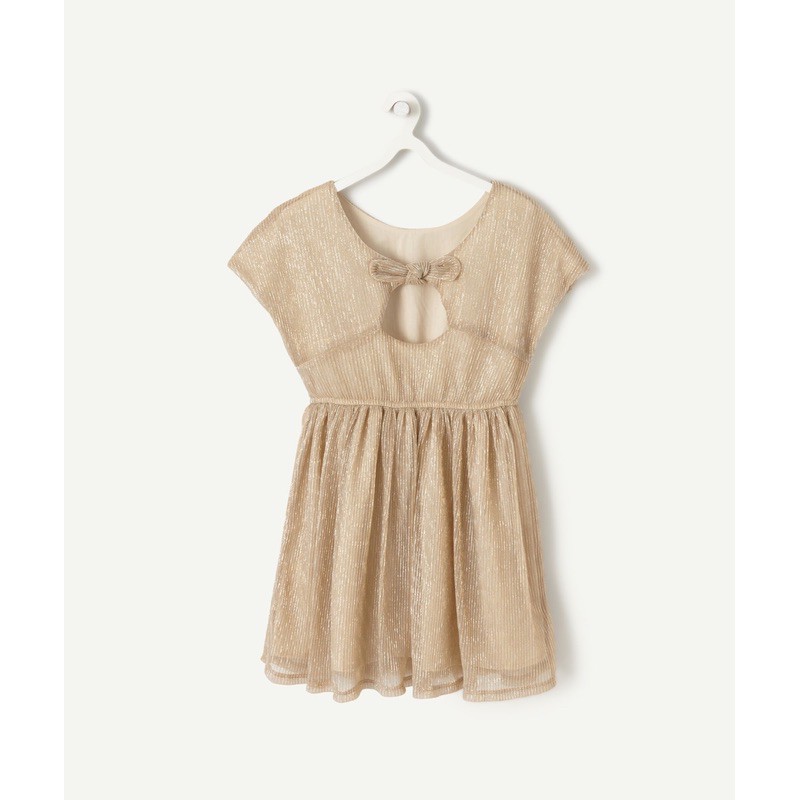 váy dập ly chỉ vàng óng ánh