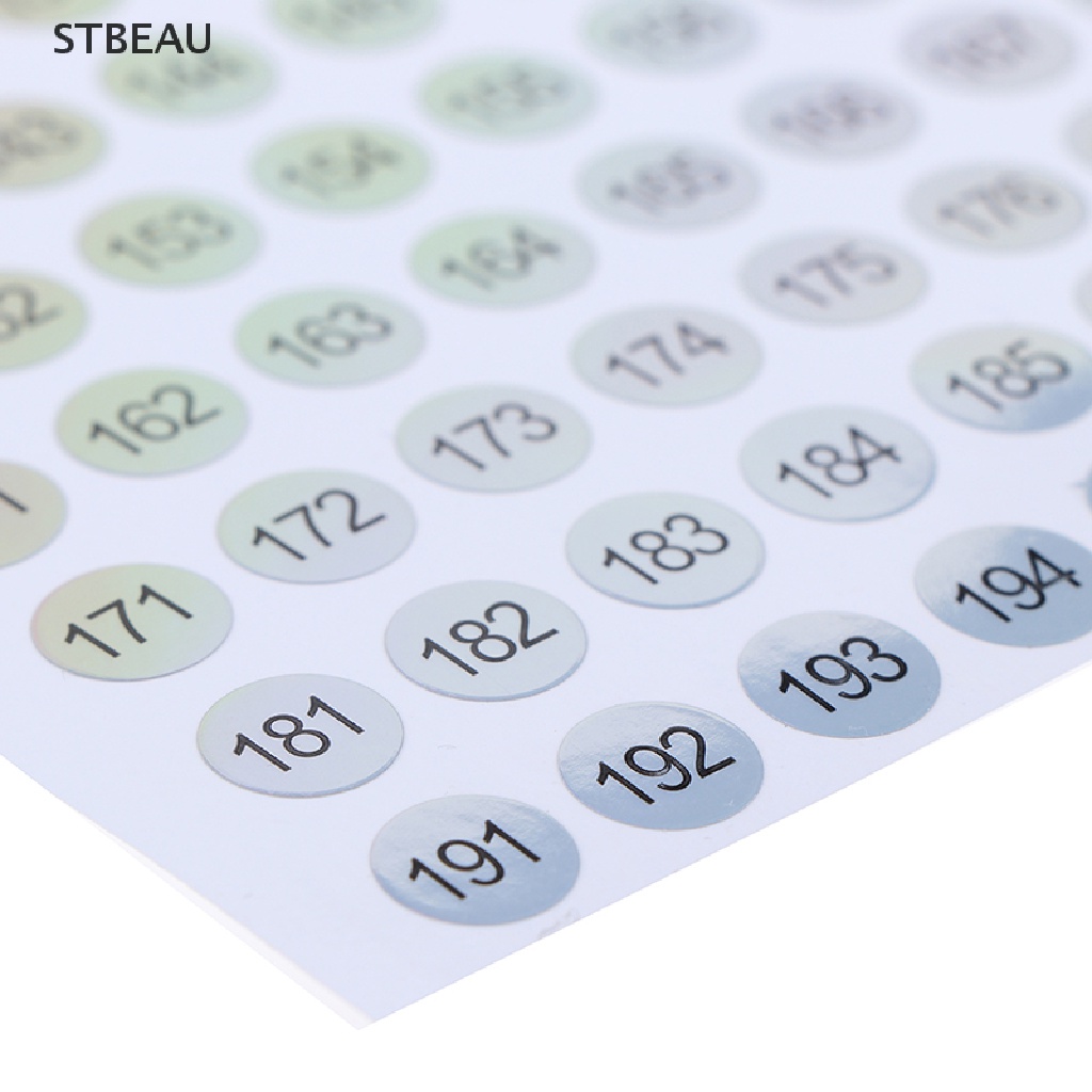 [Hàng mới về] Nhãn dán số 1-200 làm móng tay chống thấm nước tiện dụng