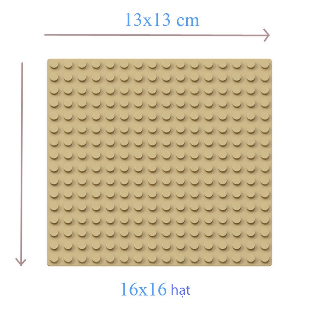 Tấm nền base 16x16 nút dùng cho gạch lego Phụ kiện Moc Lemoshop , đồ chơi lắp ráp xếp hình bằng nhựa ABS an toàn