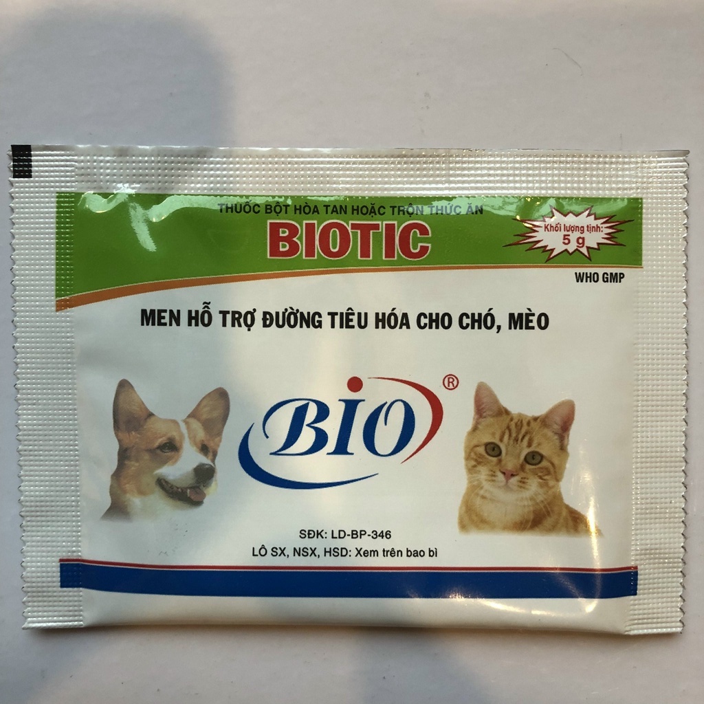 Men tiêu hóa cho chó mèo biotic gói 5g