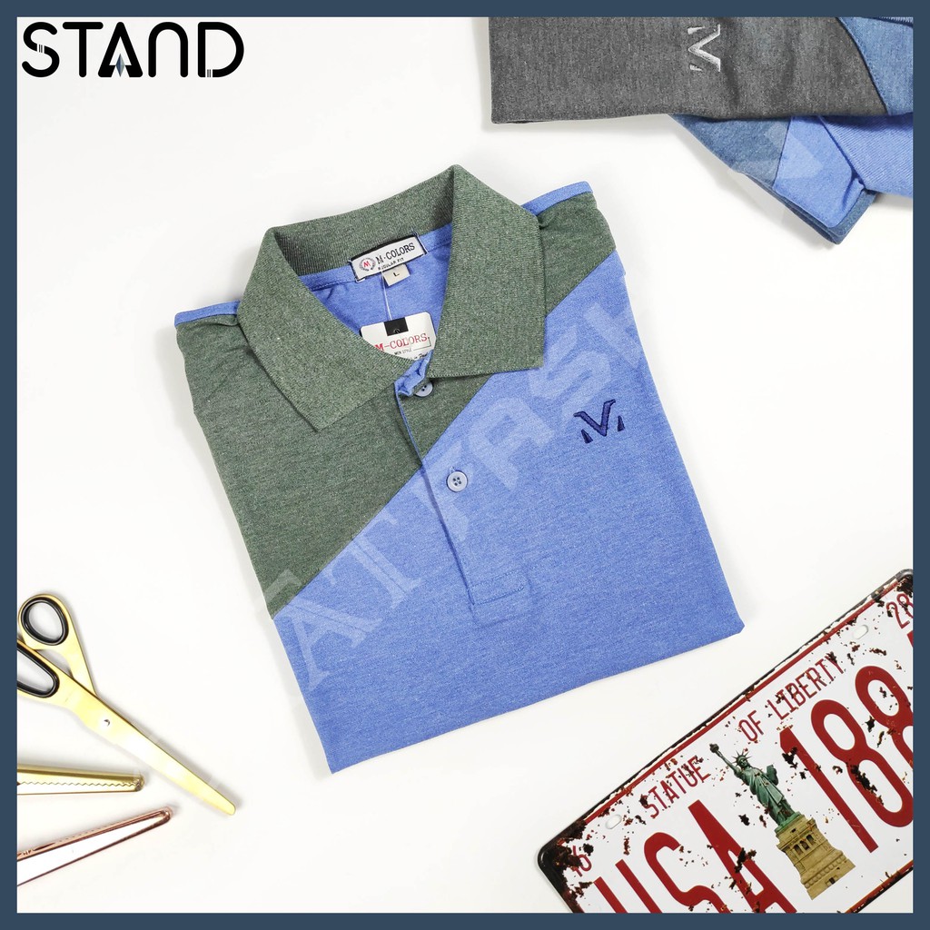 Áo Thun Nam 🆓FREESHIP🆓 Tay Ngắn M Phối Màu Cá Sấu Mềm Mịn Có Cổ 3 Màu 4 Size PS0018 | BigBuy360 - bigbuy360.vn