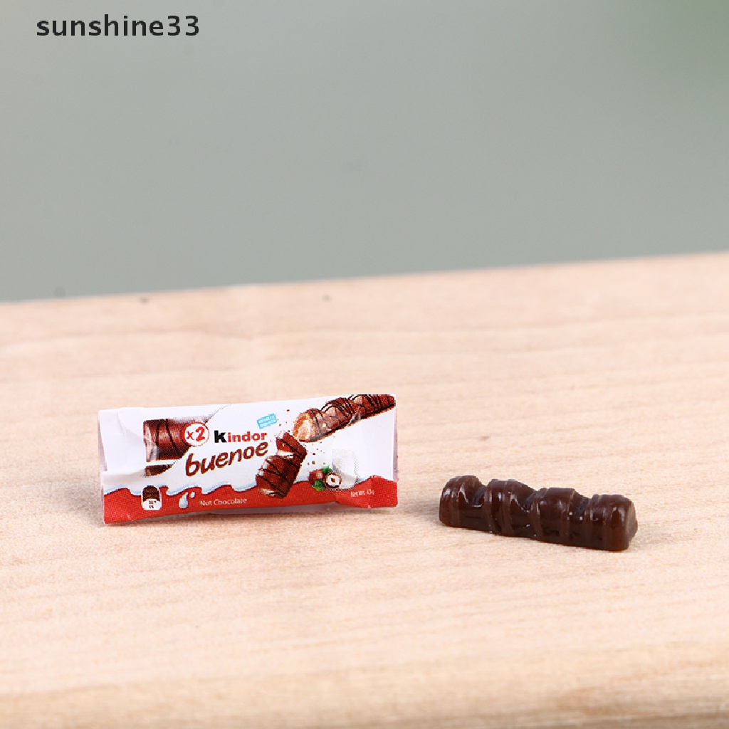 1 Bộ Mô Hình Đồ Ăn Vặt Sô Cô La Trang Trí Nhà Búp Bê Tỉ Lệ 1: 12