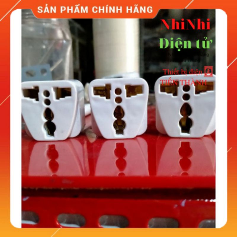 Ổ cắm chuyển đổi ổ 3 chấu thành 2 chấu - chuyển đổi sạc 3 chân - đầu nối ổ cắm 3 cực đa năng 10A 250V