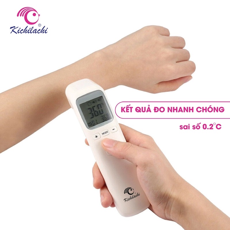 Nhiệt Kế Điện Tử Hồng Ngoại Kichilachi Độ Chính Xác Cao Cho Bé Và Người Lớn