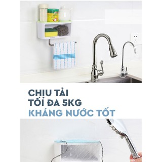 Kệ để đồ phòng tắm kèm móc khăn ECC1716