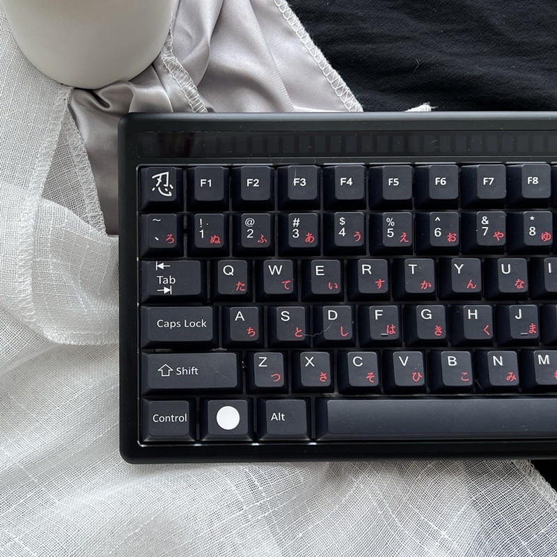 Keycap Black Samurai Nút Bàn Phím Cơ Màu Đen PBT Dye Sub Keycaps