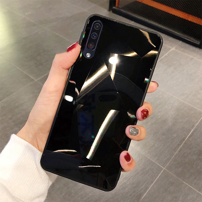 Ốp điện thoại gương kim cương mềm cho Huawei Y9/P Smart 2019/Y7 Prime 2018/Nova 4e/3e