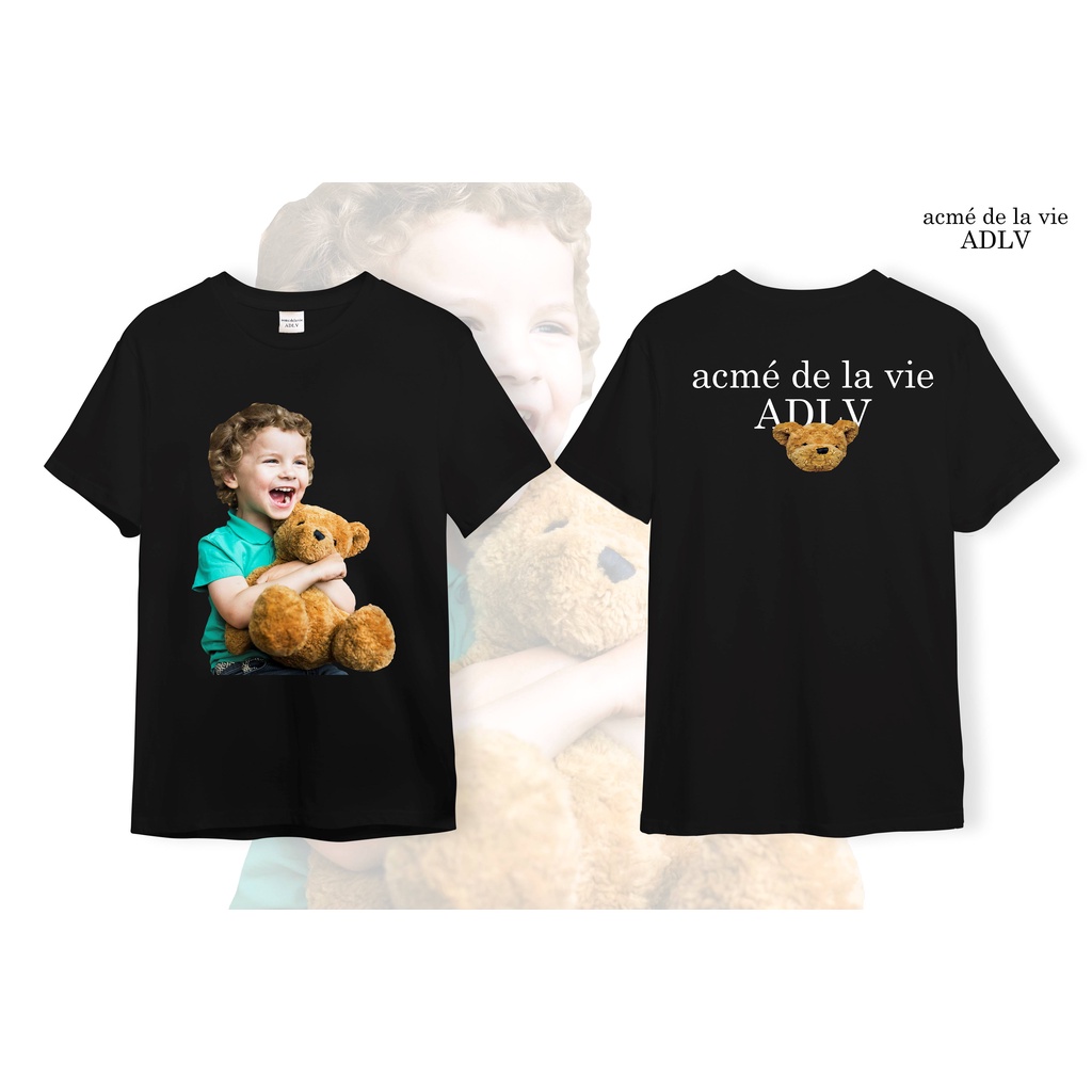 Áo ADLV Thun Cotton CAO CẤP  [Vải Cotton] - Mẫu 7 - Bé Trai Ôm Gấu Bông