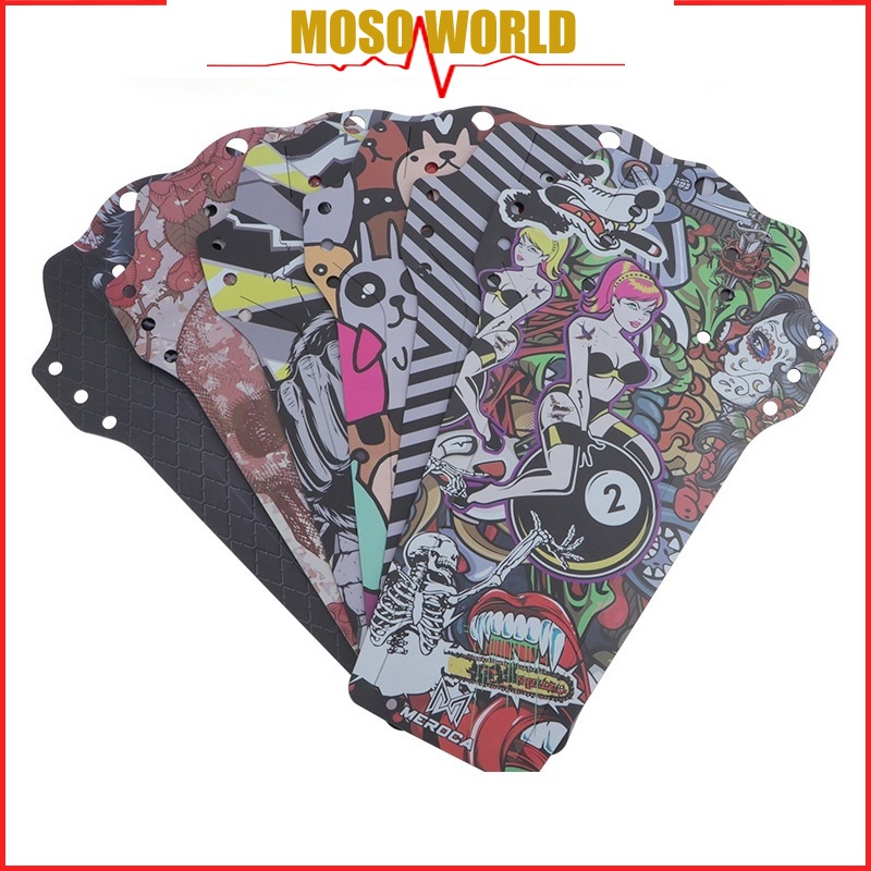 Tấm chắn bùn MOSOWORLD in họa tiết 3D nhiều màu bắt mắt cho xe đạp leo núi