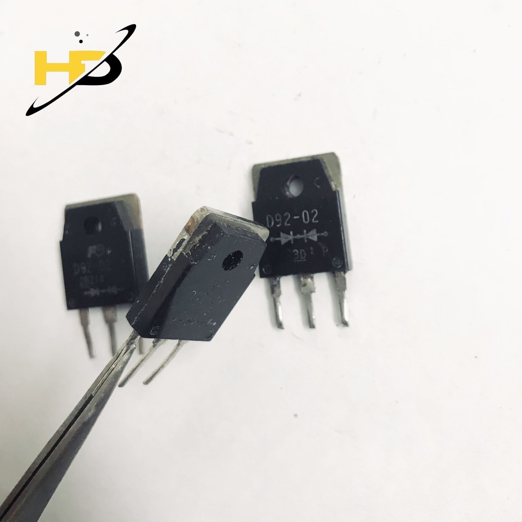 Bộ 2 Con Diode Máy Hàn Điện Tử D92-02, Đi-ốt Xung 20A 200V TO247 ( Hàng Tháo Máy )