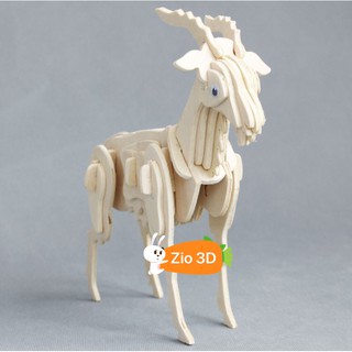 Đồ Chơi Lắp Ráp Gỗ 3D Mô Hình Con Dê