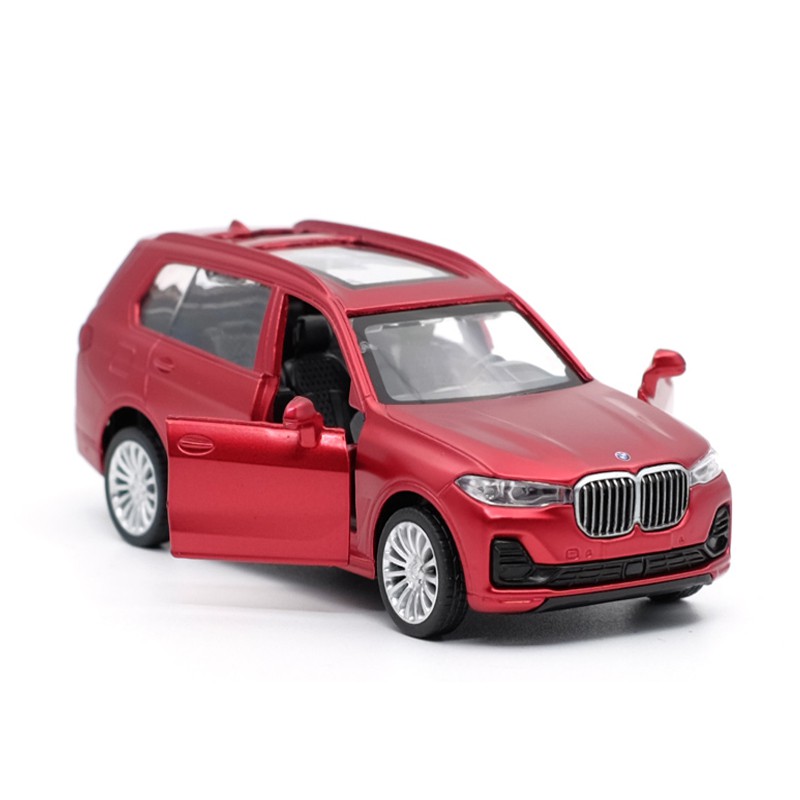 Caipo BMW BMW X7 Off-Road Xe Hợp Kim 1: 44 Kéo Lại Cửa Mở Bé Trai Hợp Kim Đồ Chơi Trang Trí Ô Tô Bộ Sưu Tập Đồ Trang Trí Trẻ Em Quà Tặng Sinh Nhật