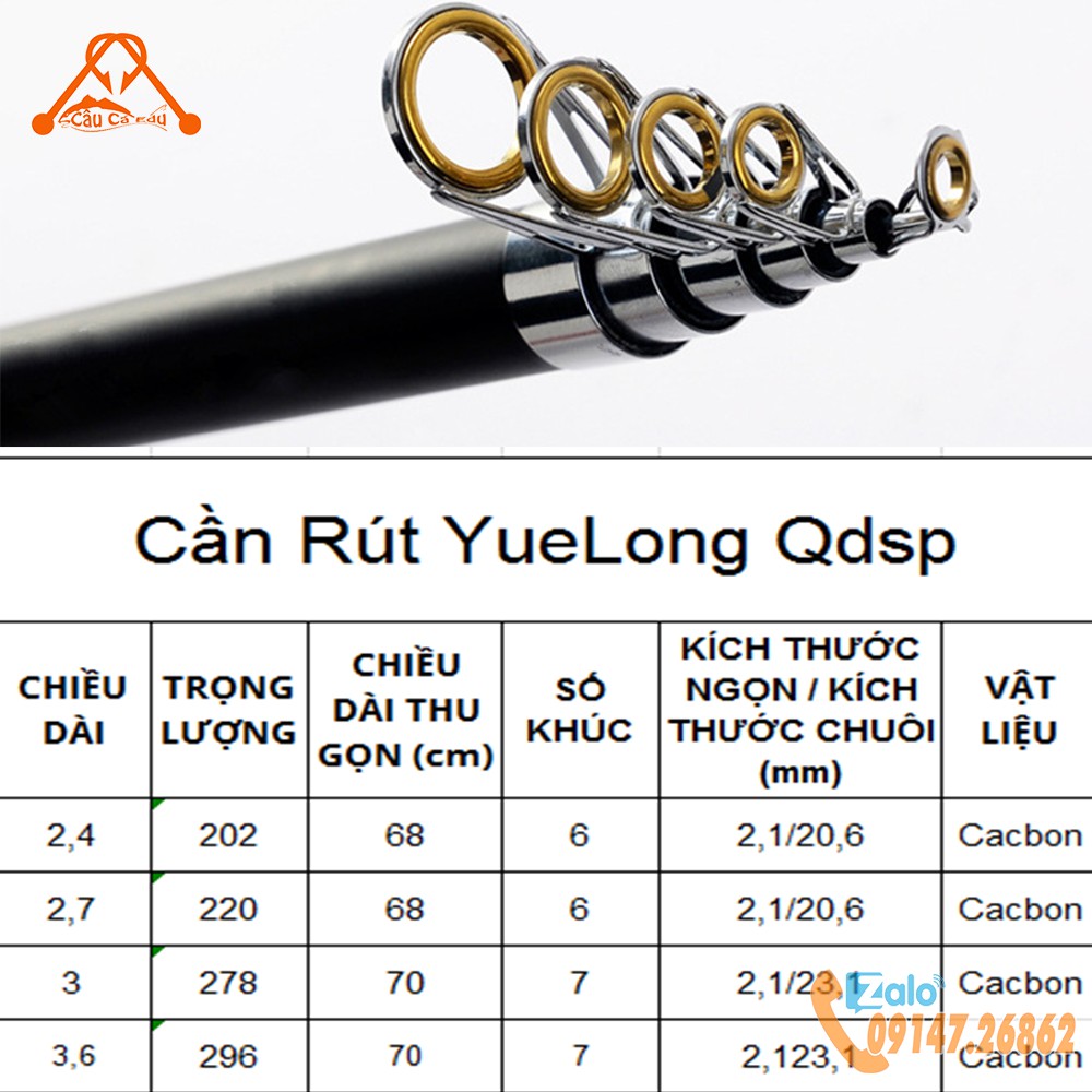 Cần Câu Máy Đứng Rút Gọn Lure Bạo Lực Mini YueLong  Siêu Rẻ - Câu Cá E du