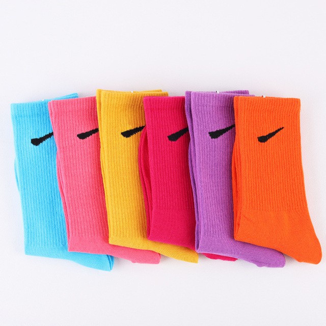 Tất Nike cao cổ nam nữ dáng thể thao hàn quốc cao cấp vớ das champion dài chất liệu thoáng khí không xù lông M05