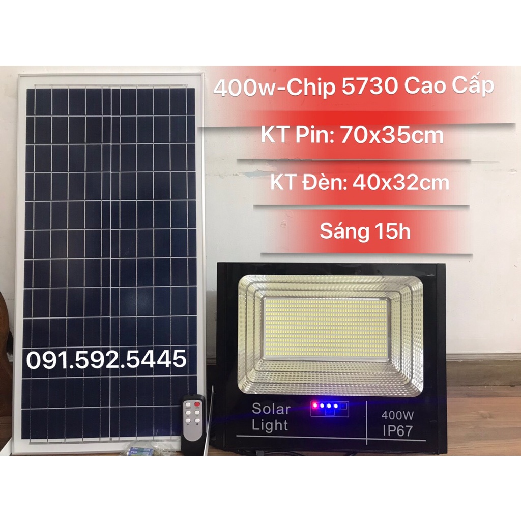 Đèn Pha Led Năng Lượng Mặt Trời 400w, 300w,200W,100W,IP67,Vỏ Nhôm Đúc, Sáng Liên Tục