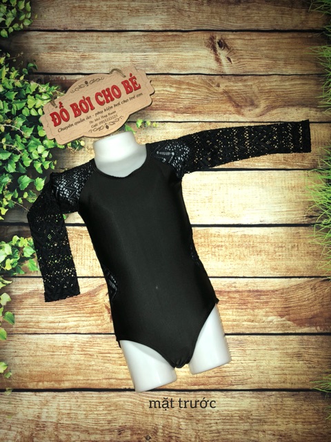 Bộ bơi liền tay phối ren | BigBuy360 - bigbuy360.vn