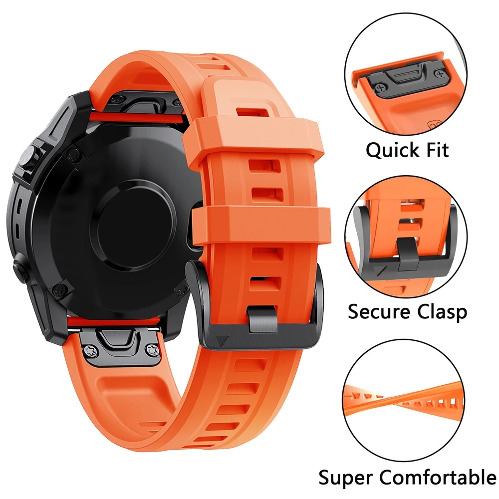 Dây Đeo Thay Thế Bằng Silicone 22mm Cho Garmin Fenix 7