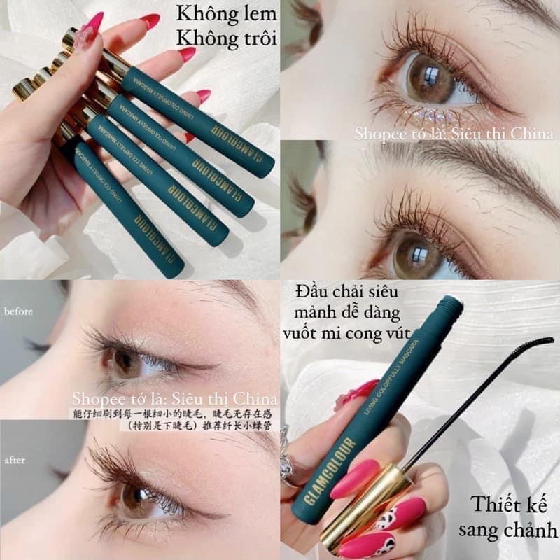 Mascara đầu mảnh chuốt mi trên và dưới cong dày tự nhiên GlamColour Hion Beauty