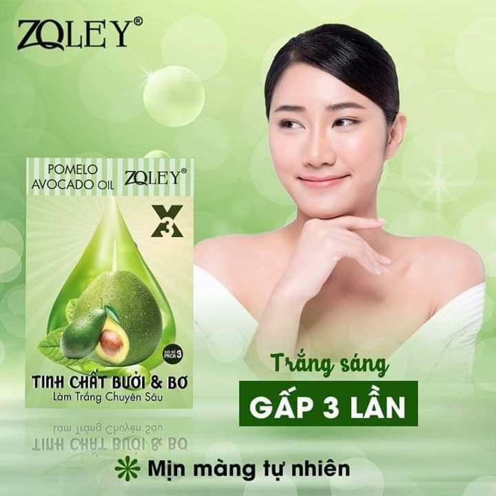 tắm trắng bưởi bơ zoley mẫu mới chính hãng