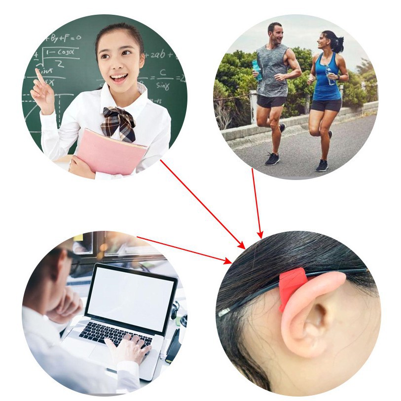Phụ kiện kính giữ kính chống trượt GALANO bộ gài chống rơi kính khi hoạt động thể thao FAG-001257
