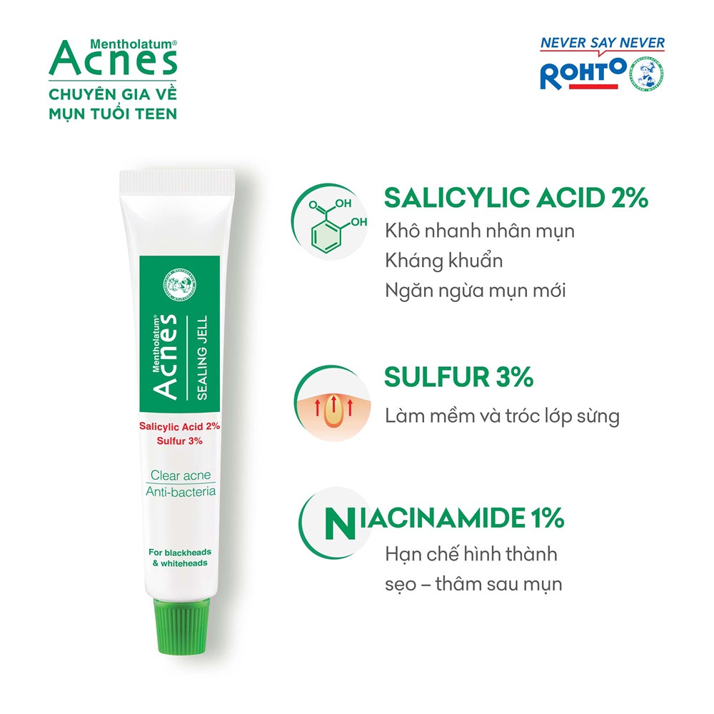 Gel ngừa mụn kháng khuẩn Acnes Sealing Jell 18g