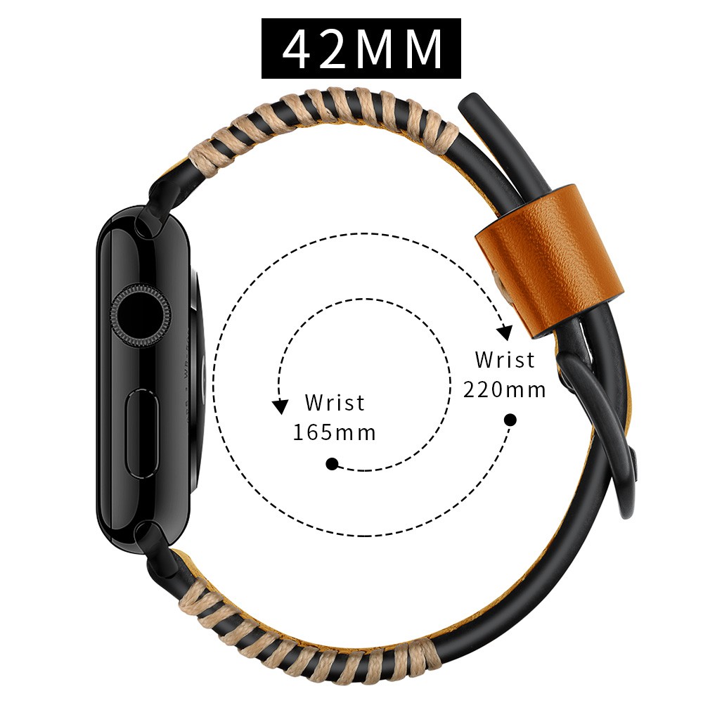 Quality Luxury Durable Leather Band Strap For Apple Watch Series 1 2 3 4 5 6 SE 7 38mm 42mm 40mm 44mm 41mm 45mm