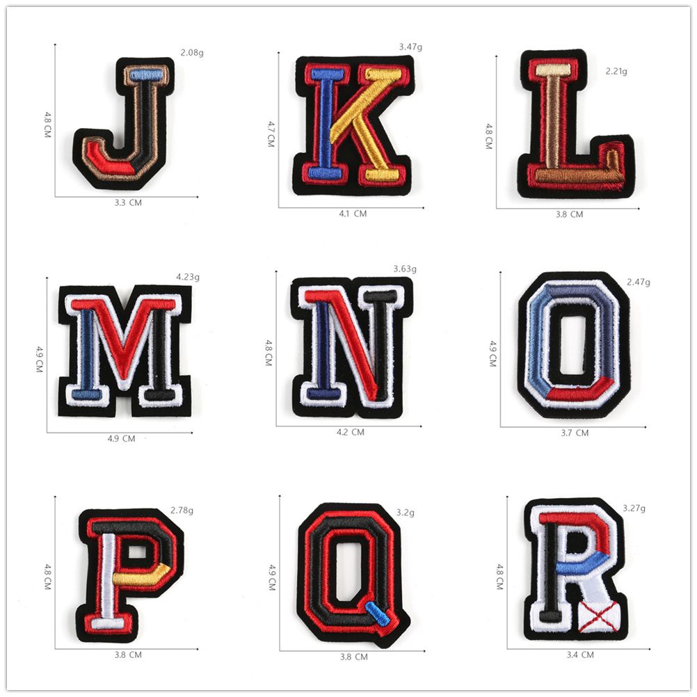 Miếng Vá Quần Áo Hình Chữ Cái Alphabet Độc Đáo