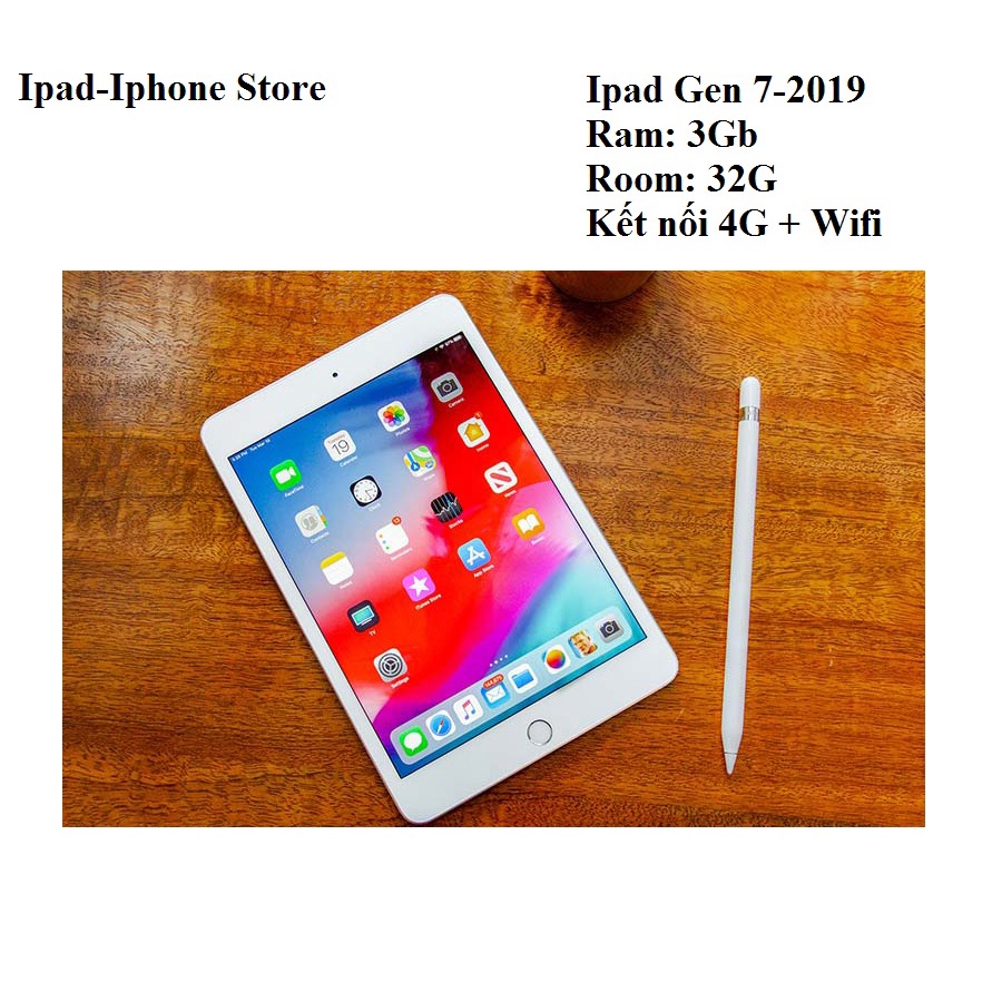 Máy tính bảng pad gen 7 năm 2019 màn hình 10.2 inch chất lượng 99% | BigBuy360 - bigbuy360.vn