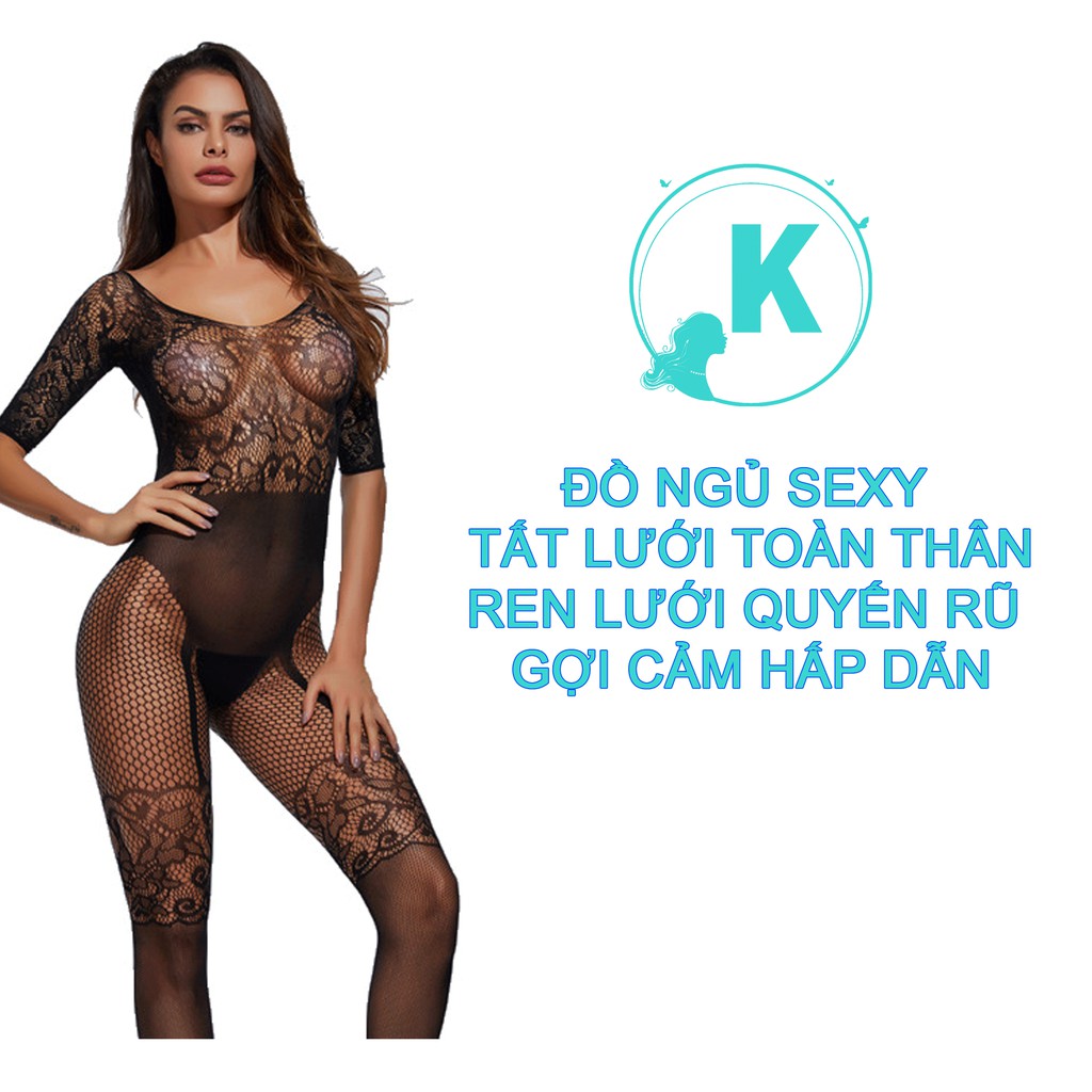 Đồ Ngủ Sexy Tất Lưới Toàn Thân Ren Lưới Quyến Rũ Gợi Cảm Hấp Dẫn