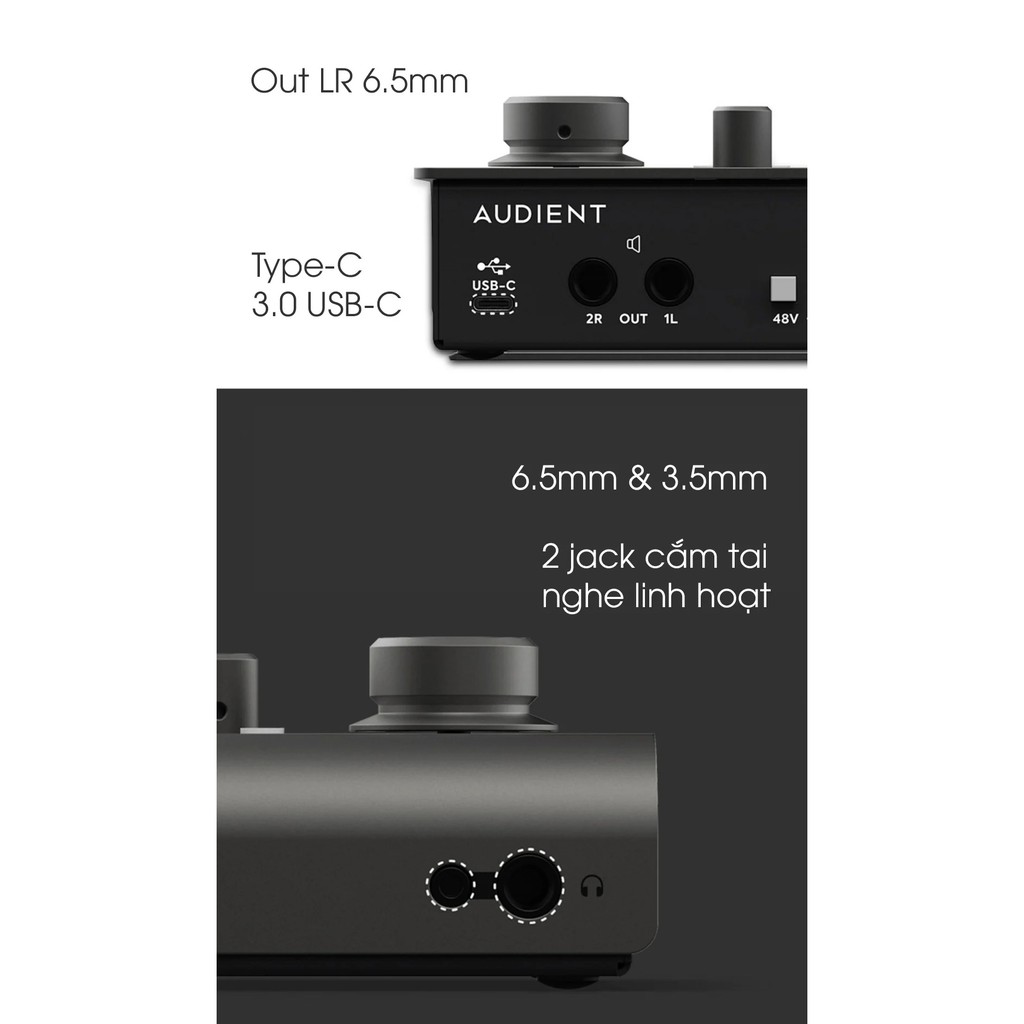 Thiết Bị thu Âm Sound card Audient iD4 MKII