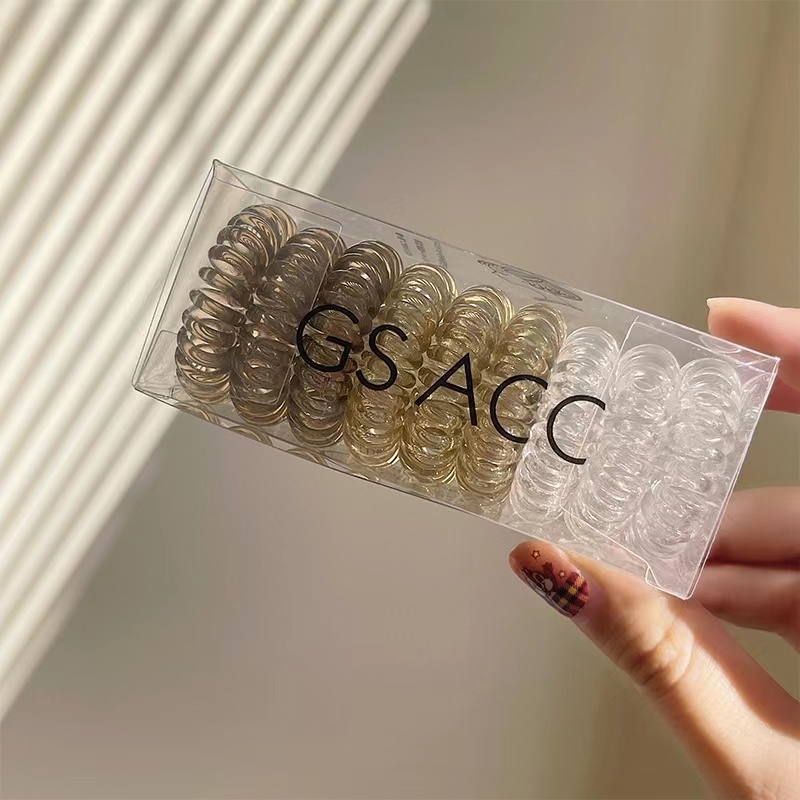 Set 9 Dây Buộc Tóc Lò Xo Co Giãn Thời Trang Cho Nữ