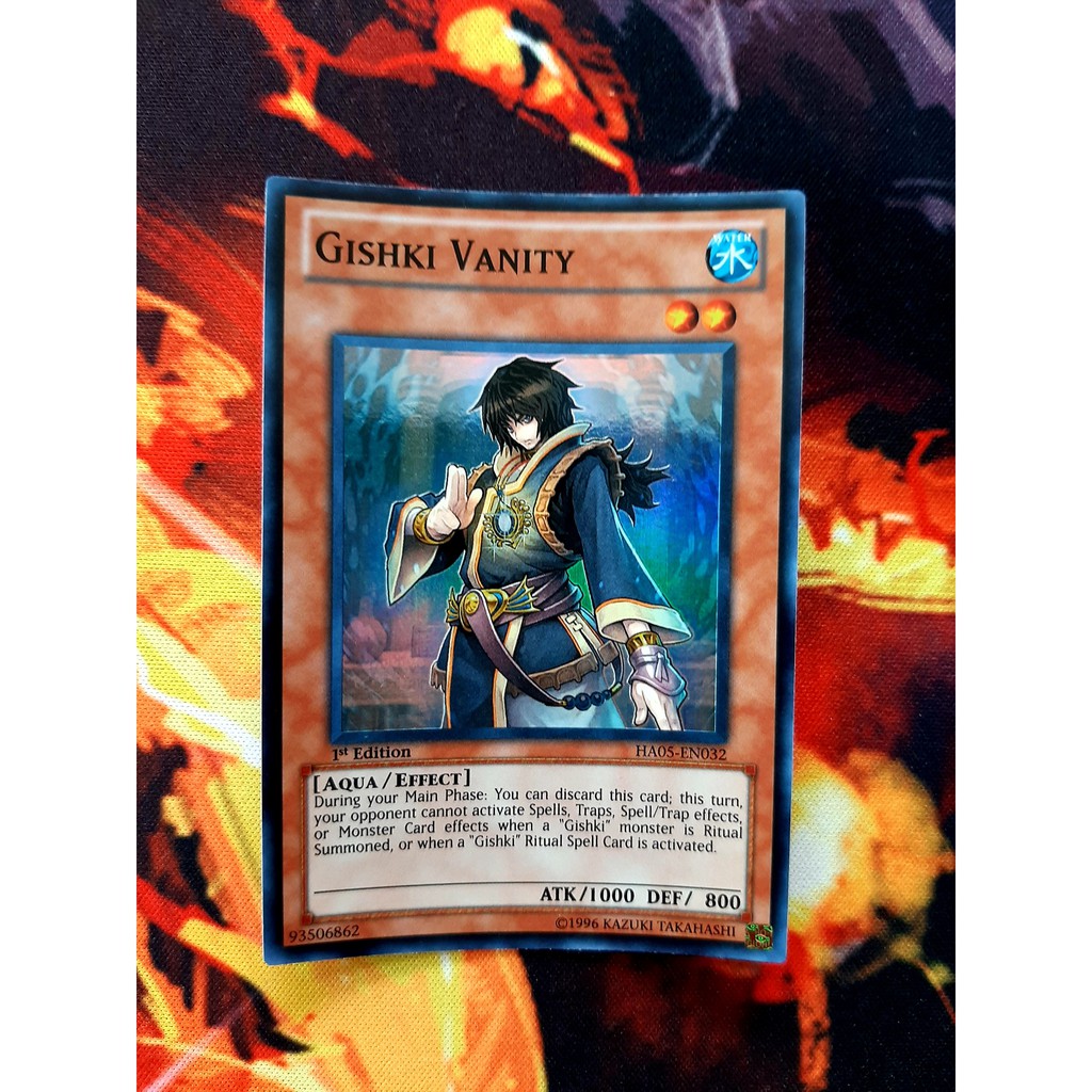 Thẻ Bài Mint90 Yugioh Monster Gishki Vanity - HA05-EN032 - Super