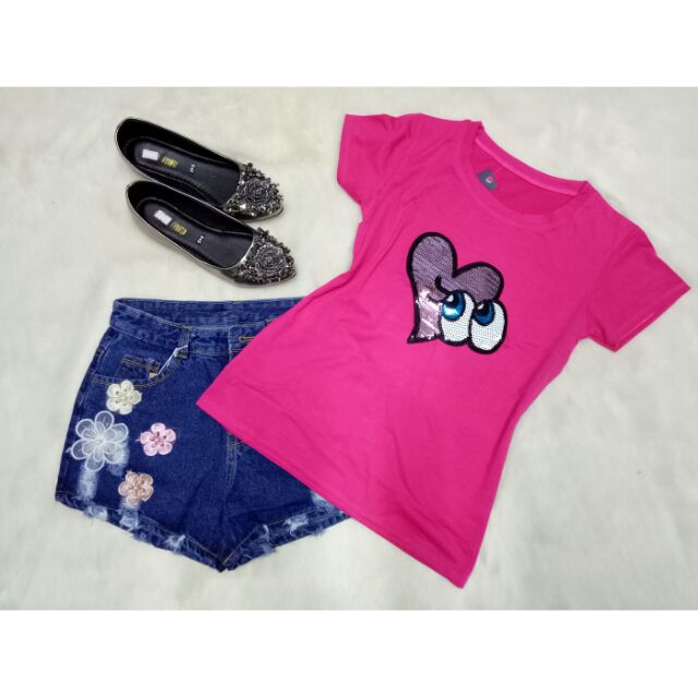 Áo thun body nữ đính kim sa