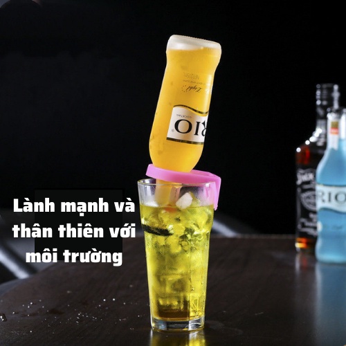 Nút cài bia úp ngược bằng nhựa, gài bia úp ngược mix đủ màu sắc trang trí, dùng trong cocktail, nhỏ gọn dụng cụ pha chế
