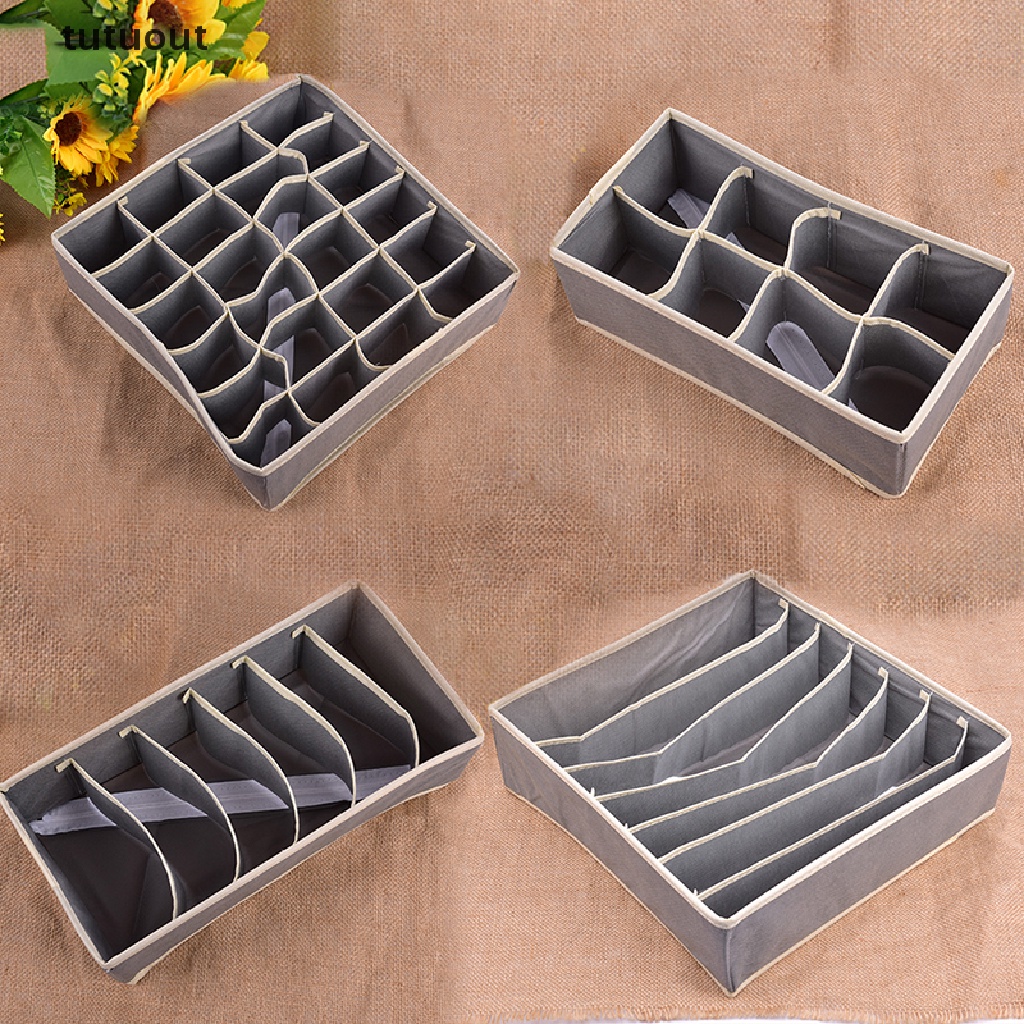 Hộp Đựng Đồ Lót / Vớ / Cà Vạt Chia Ngăn Tiện Dụng