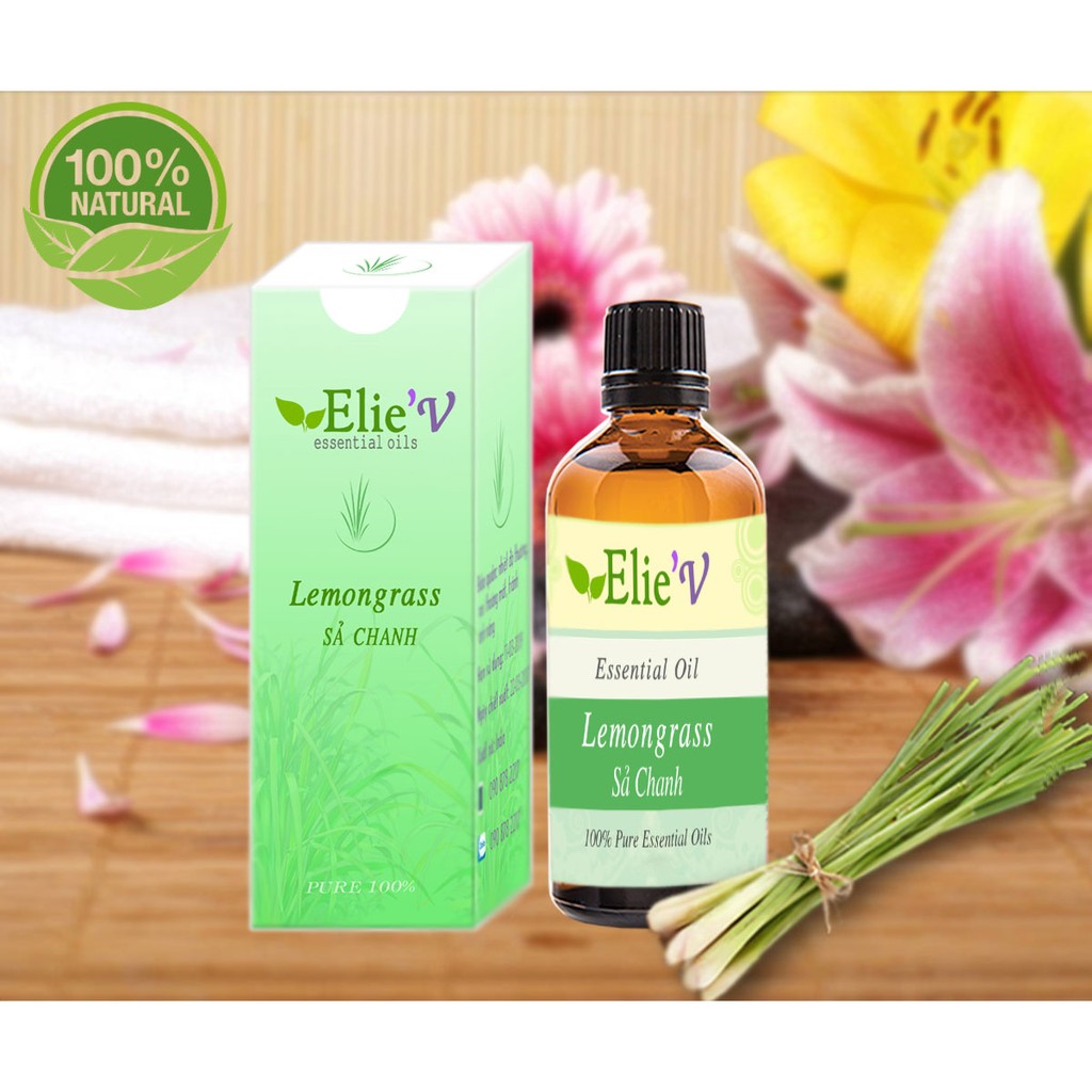 Tinh dầu sả chanh nguyên chất Eliev 50ml