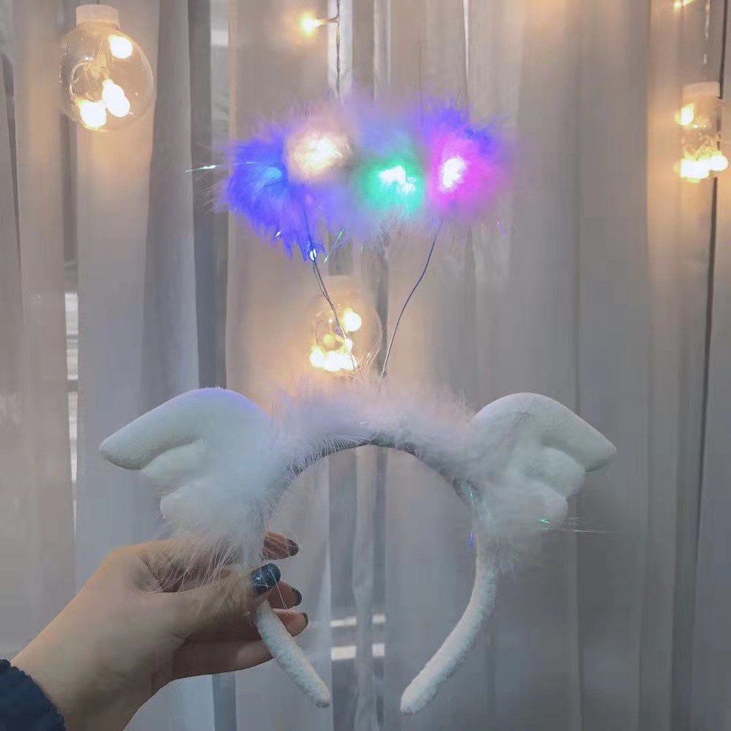 Băng Đô Cài Tóc Hình Thiên Thần Dễ Thương Thời Trang Hàn Quốc