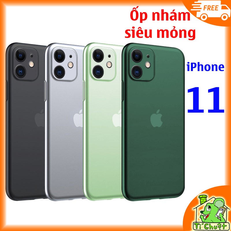 Ốp Lưng iPhone 11 Siêu Mỏng Nhám Mờ (Ốp Lụa)