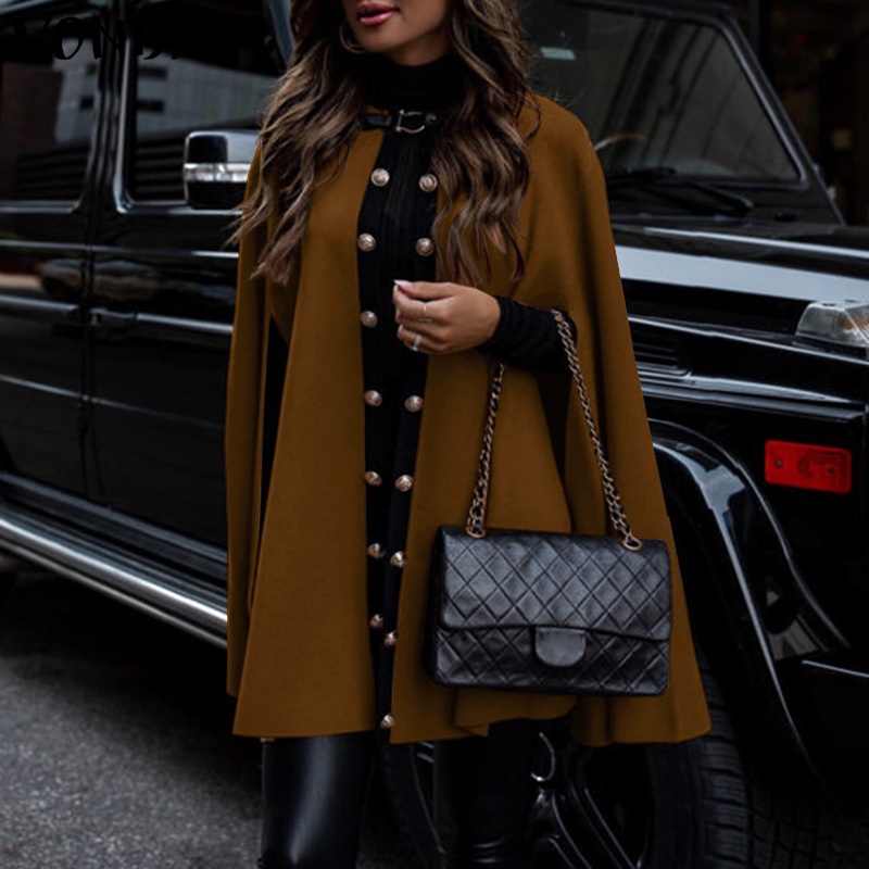 ❏Áo choàng VONDA không tay màu trơn cổ điển phong cách thường ngày thời trang xuân thu dành cho bạn nữ | BigBuy360 - bigbuy360.vn