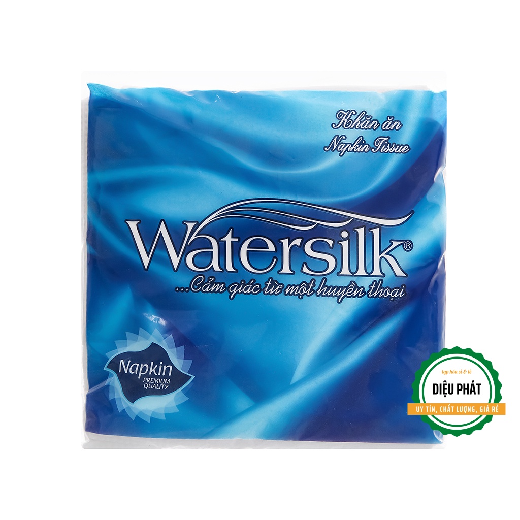 ⚡️ Giấy Vuông, Khăn Giấy Ăn Watersilk 1 Lớp Gói 100 Tờ