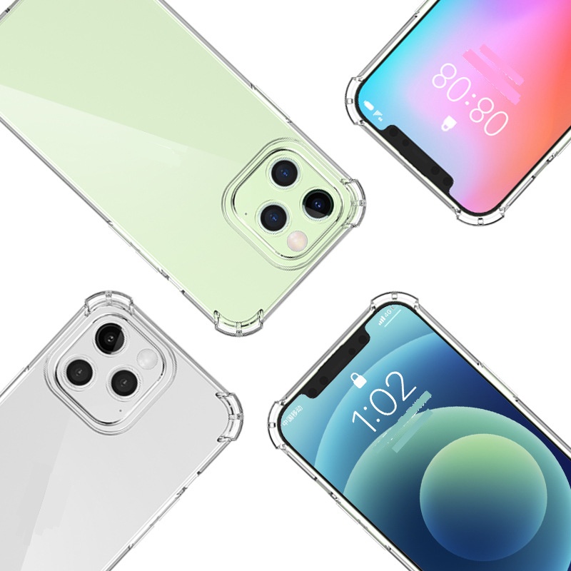 Ốp Điện Thoại Silicon Mỏng Trong Suốt Chống Sốc Chống Rơi Bảo Vệ Ống Kính Máy Ảnh Cho Iphone 14 14 Plus phone14 Pro Max