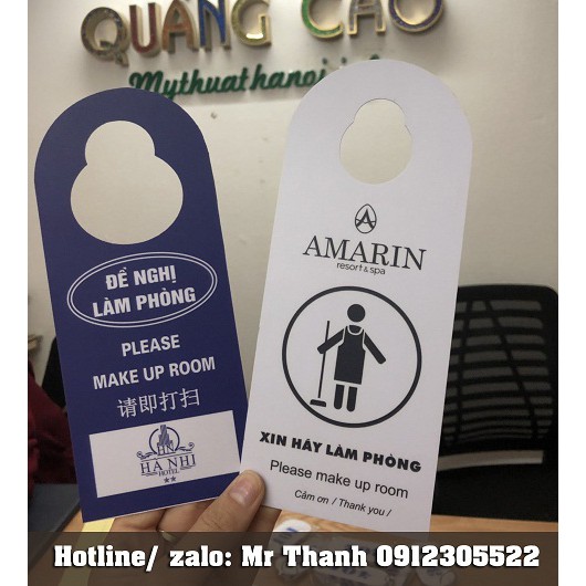Thẻ treo cửa phòng khách sạn- Thẻ báo không làm phiền