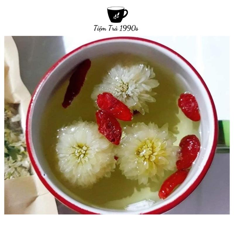 Hoa Cúc Trắng Sấy Hoàn Toàn Từ Thiên Nhiên Thanh Lọc Thải Độc Cơ Thể Tốt Cho Tim Mạch Trà Thảo Mộc -Tiệm Trà 1990s