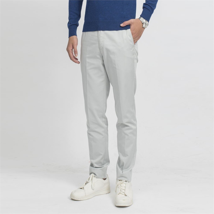 Quần Dài Kaki Nam ARISTINO AKKR04 Quần Thô Khaki Chính Hãng Trơn Màu Dáng Slim Fit Ôm Nhẹ Vải CVC Cao Cấp Mềm Mát