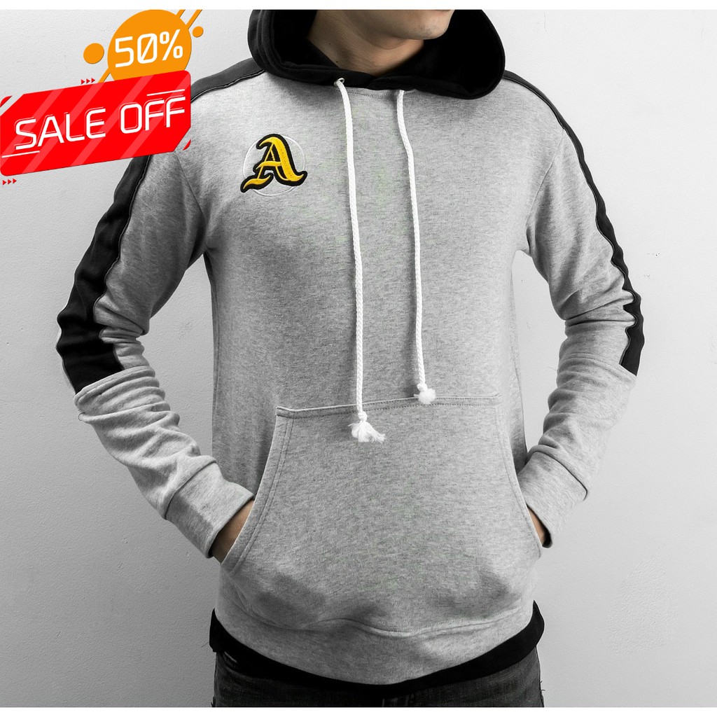 Áo Hoodies Nam Chữ A Vải Nỉ Dày - Có Ba Màu Trắng Đỏ - Xám Đen - Đen Trắng (Có Video Quay Trực Tiếp Sản Phẩm)