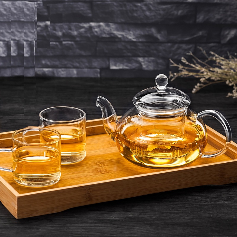 ‼️HÀNG L1‼️ Tống pha trà, Ấm chén trà vân quai đồng thủy tinh chịu nhiệt cao cấp Borosilicate, hàng xuất Âu