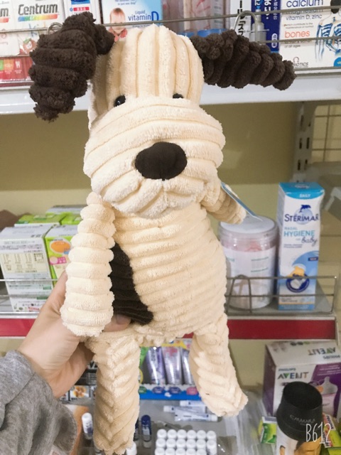 Gấu bông cừu trắng organic